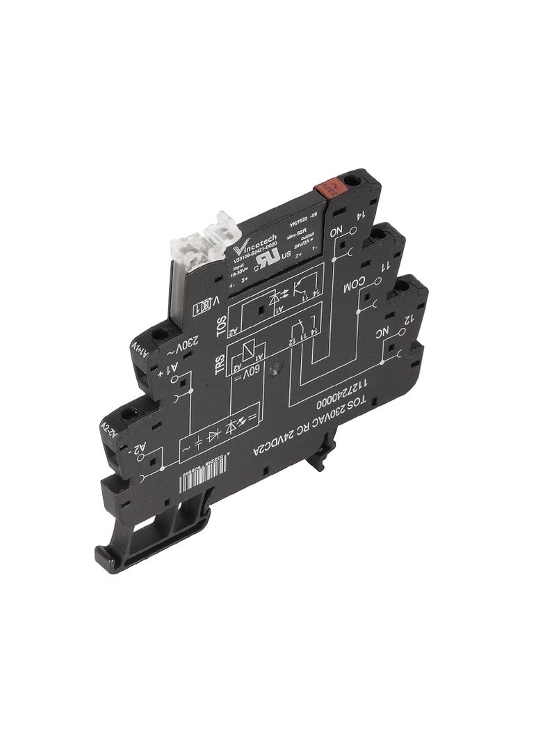 TOS 230VAC RC 24VDC2A Przekaźnik półprzewodnikowy, 230 V AC ±10 %, Człon RC , 1 zestyk zwierny (MOS-FET), 3...33 V DC, 2 A, złącze śrubowe /10szt./ 1127240000 WEIDMÜLLER