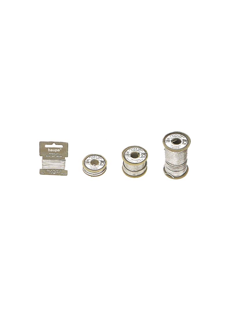 Lutowie na bazie kalafonii o 2,0 mm 250 g Sn 40% 160062 HAUPA