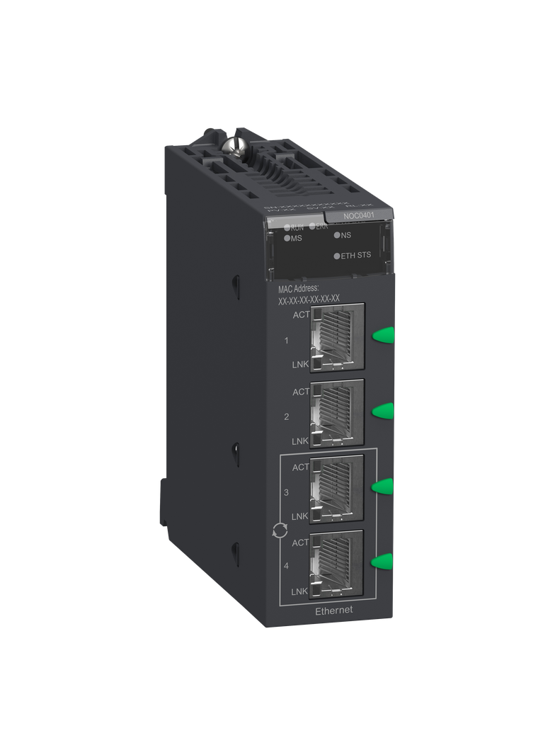 Modicon X80, moduł komunikacyjny Ethernet , 4 x RJ45 10/100