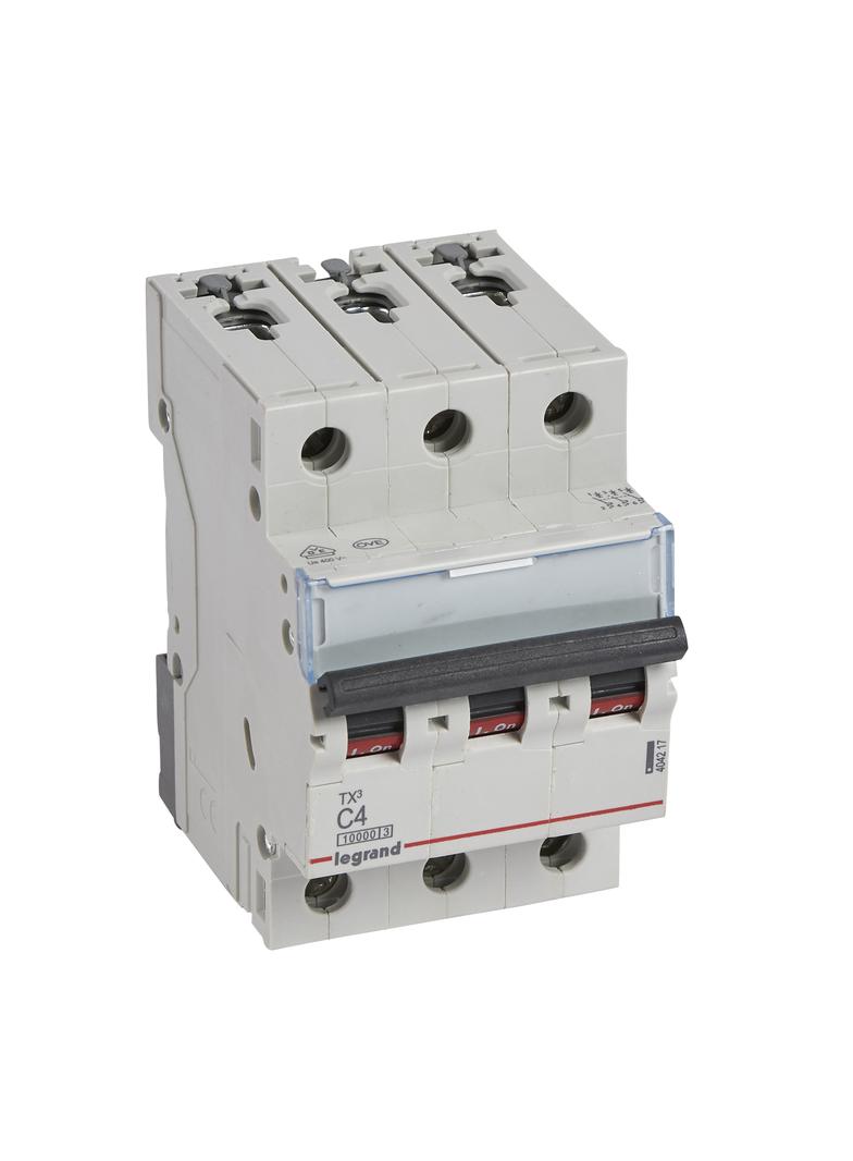 WYŁĄCZNIK NADPRĄDOWY S 313 3P C 4A 10000A SERII TX3, Legrand