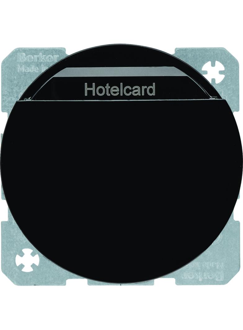 BERKER R.1/R.3 Łącznik przekaźnikowy na kartę hotelową czarny 16402045 HAGER