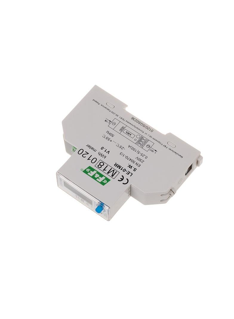 Licznik energii elektrycznej - jednofazowy RS-485 LCD 100A rejestracja parametrów sieci U I F P Q AE+ RE+ LE-01MR F&F