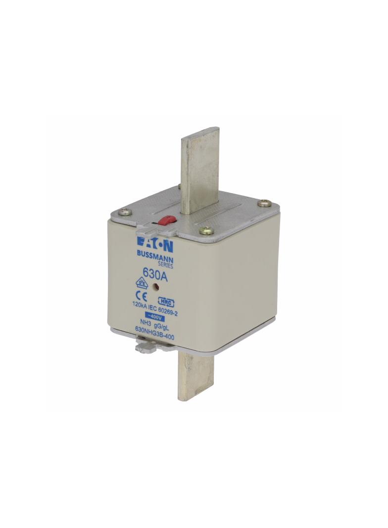 NH FUSE 630A 400V 3 GG/GL SIZE 3 Wkładka NH3 630A 400V GL/GG podwójny wskaźnik 630NHG3B-400 EATON