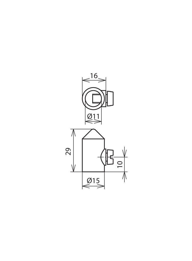 Grot do drutu fi 7-10 mm, dł. 29 mm, ZG