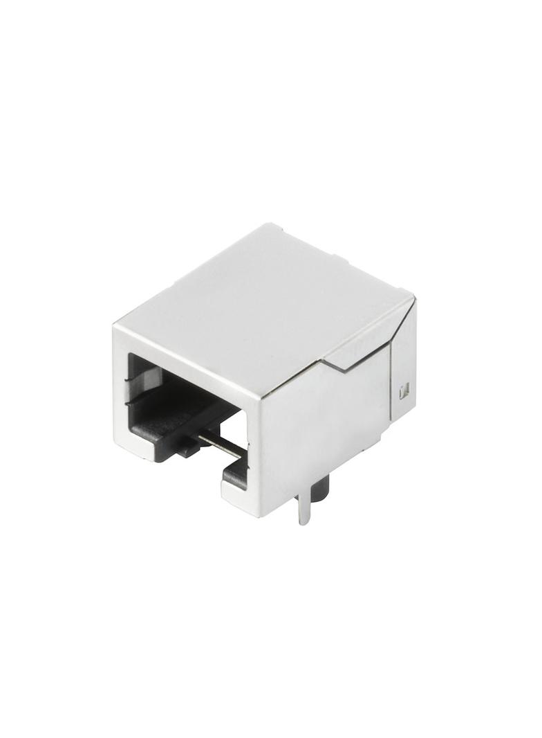 RJ45C5 S1D 2.7N4N RL Wtyk PCB złącza danych, Przyłacze lutowane SMD, 1.27 mm, Liczba biegunów: 8, 90°, 3.2 mm, Złoto na niklu, czarny, Tape /240szt./ 2000890000 WEIDMÜLLER