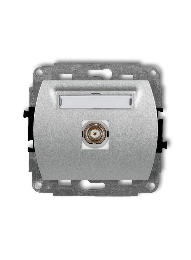 TREND Mechanizm gniazda pojedynczego BNC srebrny metalik