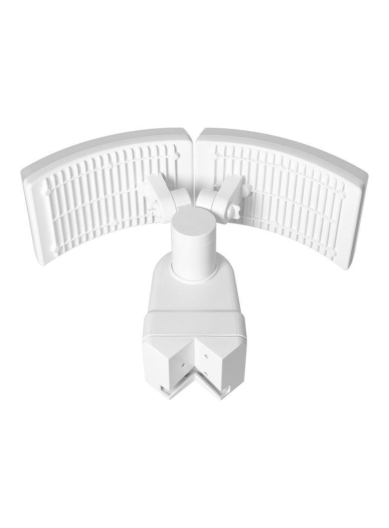 TOS DUO LED 2x20W podwójny naświetlacz ogrodowy z czujnikiem ruchu PIR 2x1600lm IP65 4000K neutralna biel PC biały AD-NL-6603WLR4 ORNO
