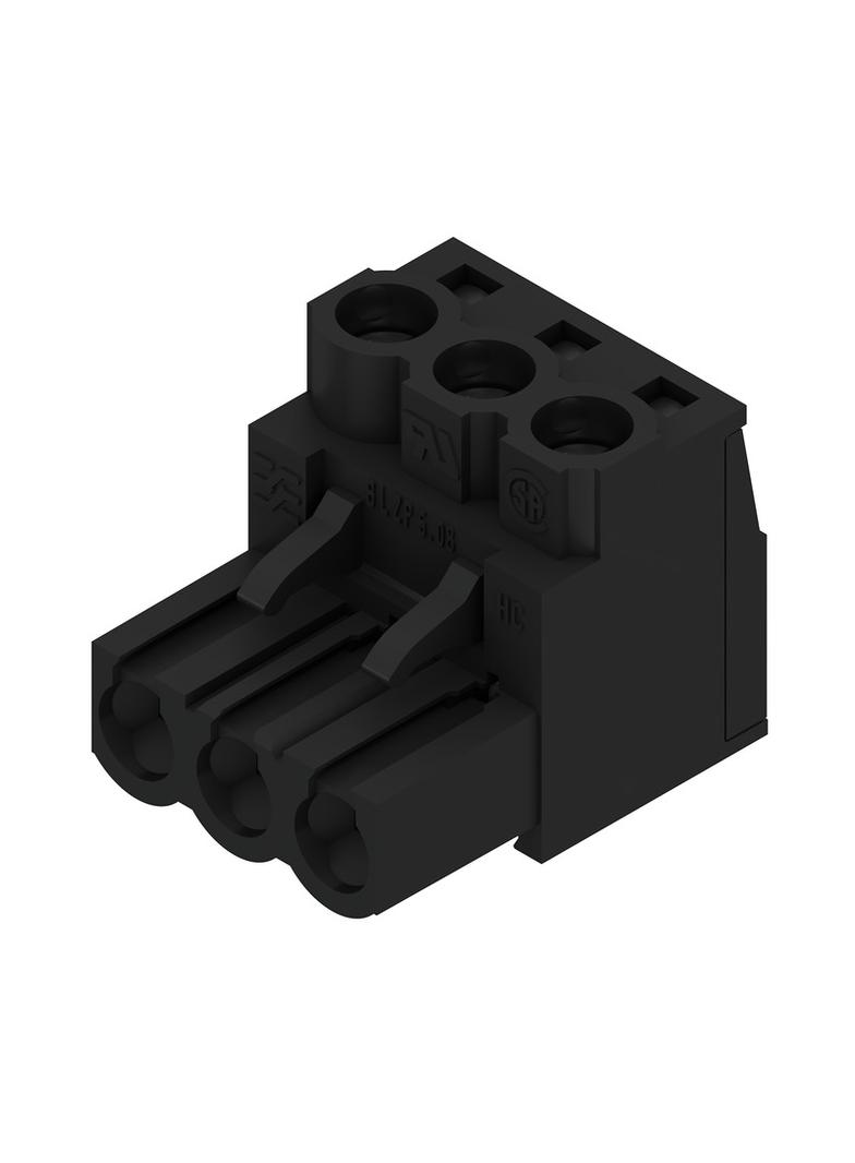 BLZP 5.08HC/03/180 SN BK BX Wtyk PCB (złącze wiązki), 5.08 mm, Liczba biegunów: 3, Przyłącze z jarzmem /120szt./ 1943820000 WEIDMÜLLER