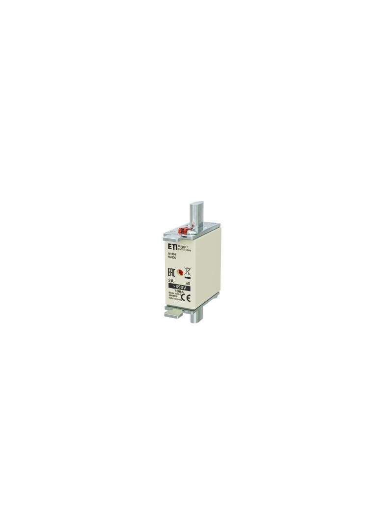 Wkładka topikowa NH zwłoczna KOMBI NH000 WT-00C gG 2A 690V 004181301 ETI