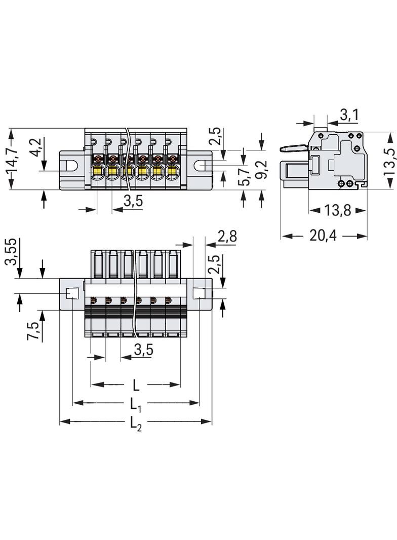 1-przewodowe gniazdo