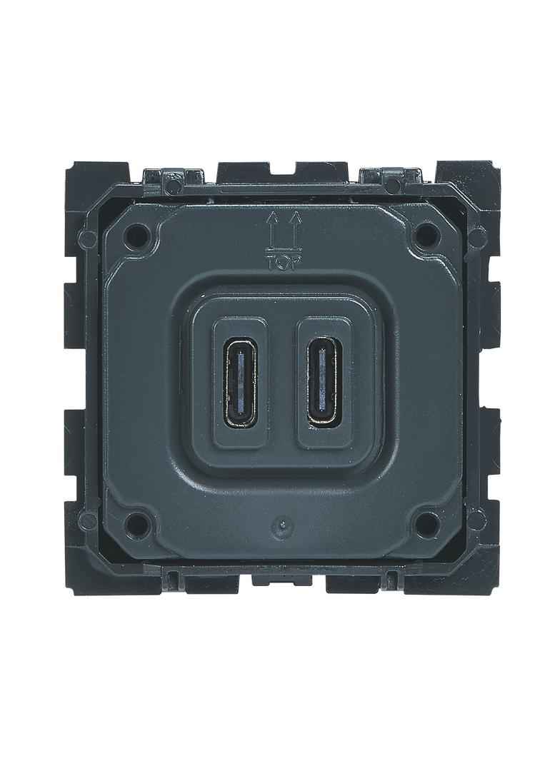 CELIANE - Gniazdo zasilające 2 x USB 5 V - 2400 mA Typ-C, Legrand