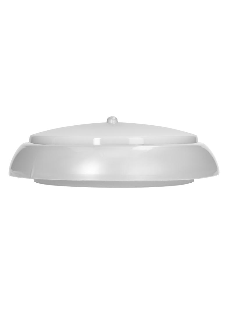KOKO oprawa, 2xE27 z czujnikiem ruchu PIR, 2x40W, biała-polipropylen, klosz matowy-poliwęglan, IP44, AD-PL-6256WE27PMR ORNO