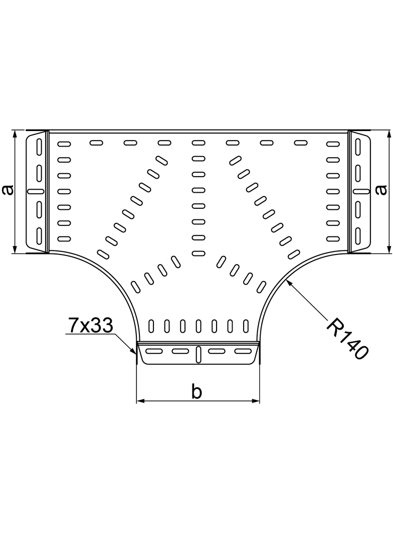 TKPP/TKPOP200H60 Trójnik korytka 1,5 mm