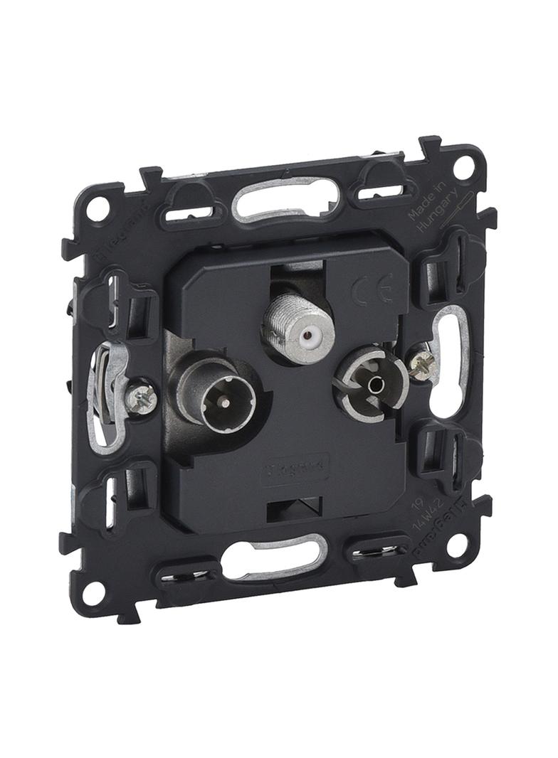 VALENA ALLURE - GNIAZDO TV-RD-SAT PRZELOTOWE, Legrand