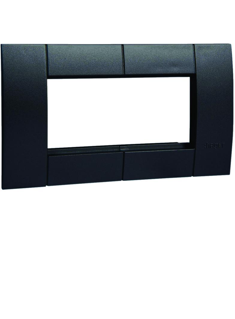 tehalit.WA Ramka montażowa podwójna 45x45mm czarna GT4529011 HAGER