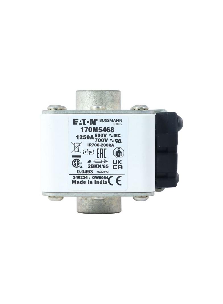 FUSE 1250A 600V 2BKN/65 AR UC Wkładka szybka 1250A AC 600V rozmiar 2 aR IEC UL 170M5468 EATON