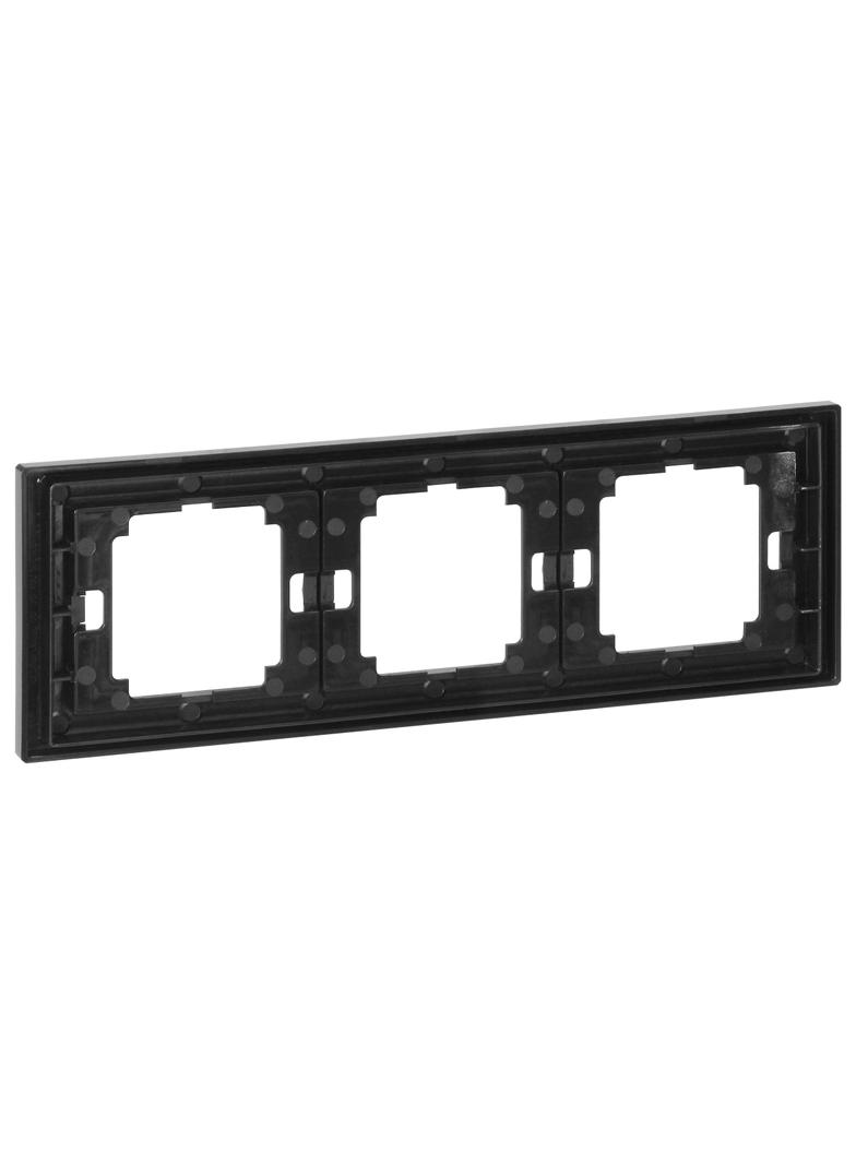 Ramka potrójna Onyx, Ra-3O, czarny OR-OE-7520/3/B ORNO
