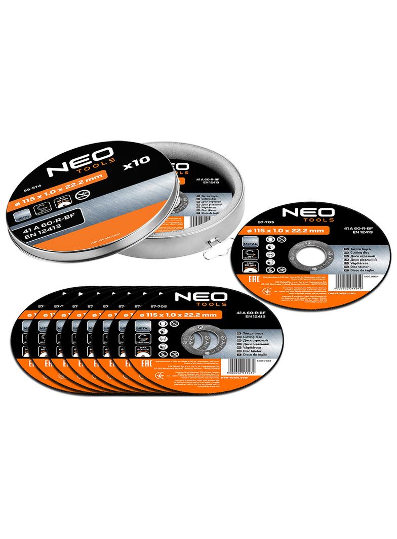 Tarcza tnąca do metalu 115 x 1.0 x 22.2 mm, 41 A60-T-BF, 10 szt.