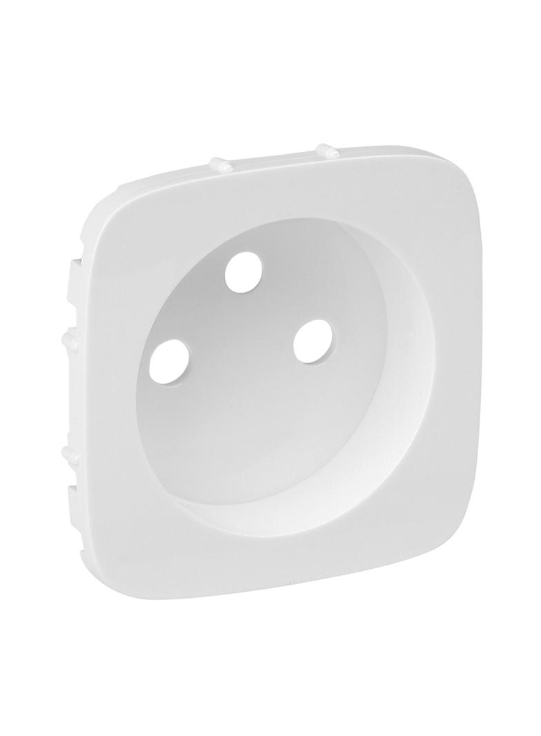 VALENA ALLURE - PLAKIETKA BIAŁA GNIAZDA POJEDYNCZEGO 2P+Z, Legrand