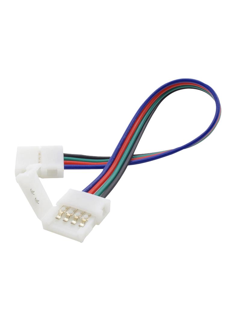 Złączka LED RGB 10mm dwustronna z przewodem