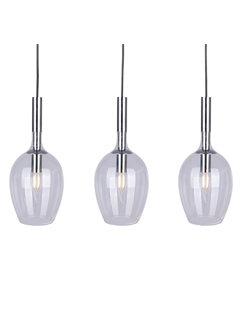 Milagro lampa wisząca Tango Clear 3xE14 chrom ML6164