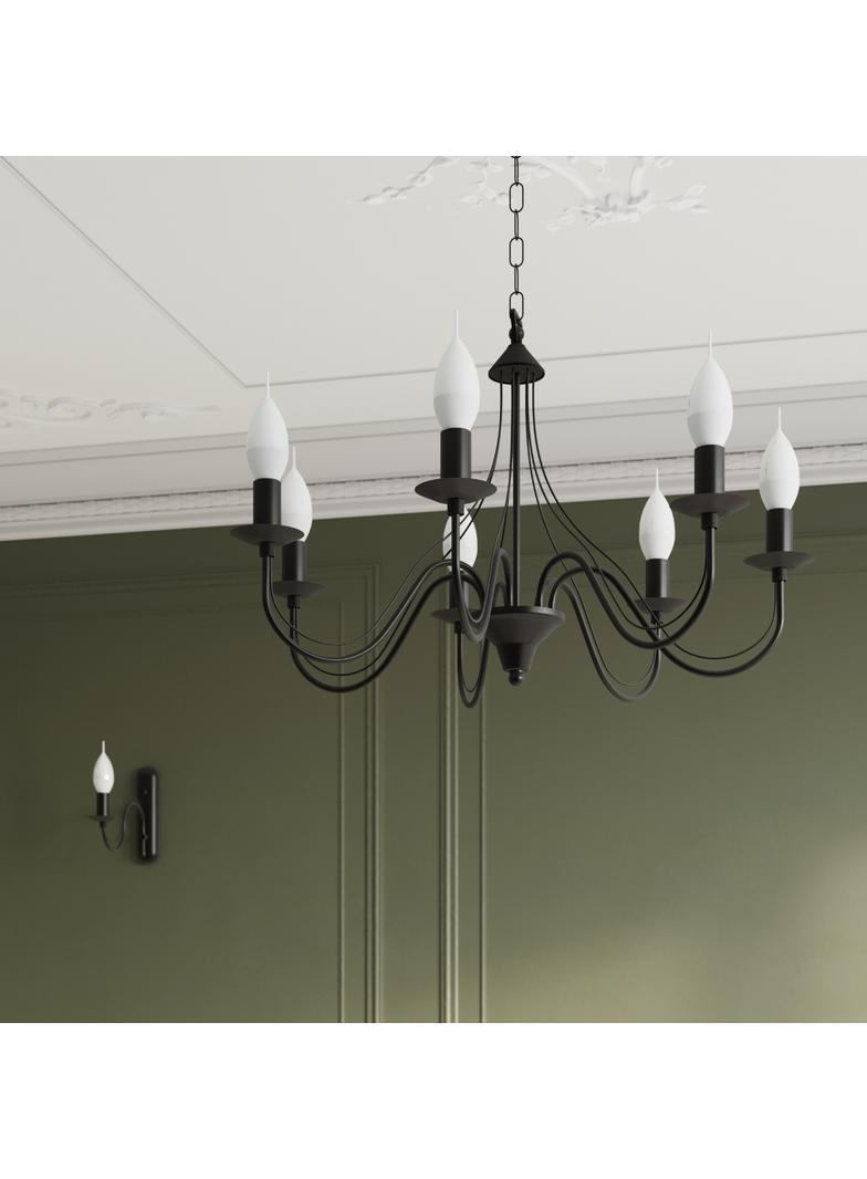 Sollux Żyrandol MINERWA 5 czarny SL.0218