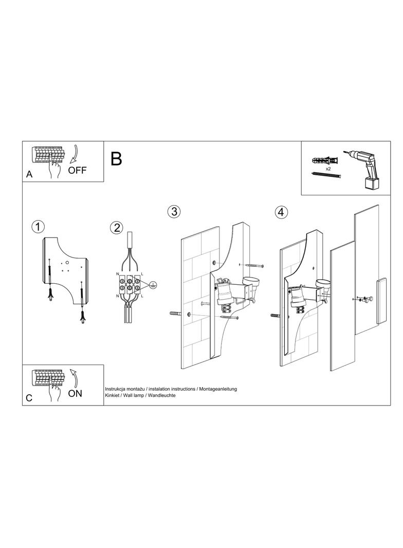 Sollux Kinkiet FABIANO SL.0197
