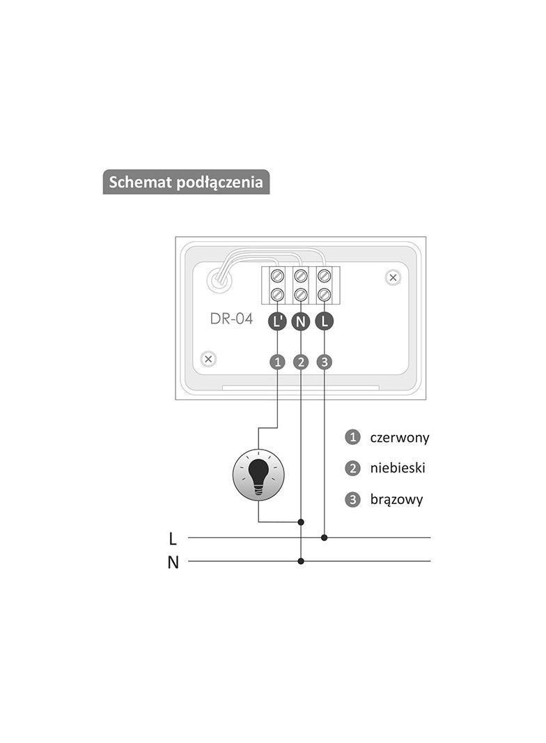 czujnik ruchu PIR, biały IP66