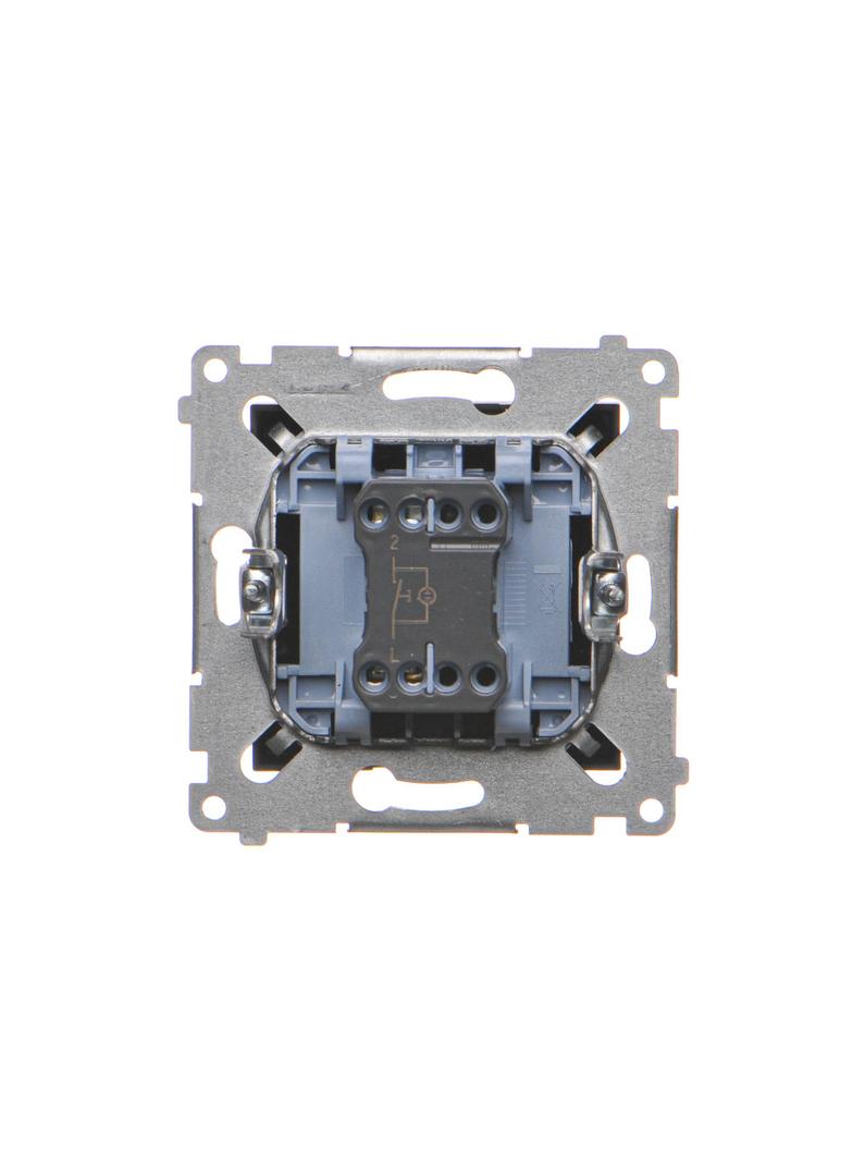 Simon 54 Przycisk „światło” z podświetleniem LED 16A z. śrub. czarny