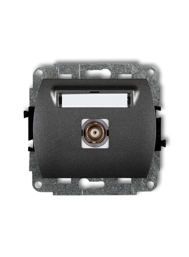 TREND Mechanizm gniazda pojedynczego BNC grafitowy