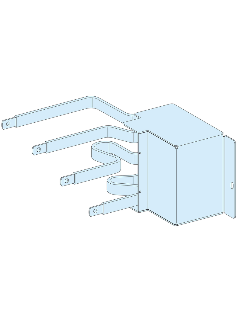 Rozdzielnice PrismaSet, przyłącza do poziomo wtykanego aparatu NSX250 ze złączami 4P