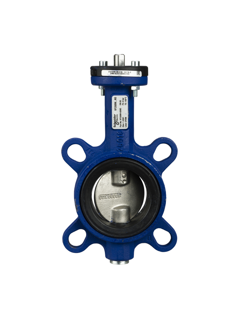 VF208W, zawór klapowy, DN65, kvs 260, przyłącze kołnierzowe, medium -10…100°C, dysk ze stali nierdze