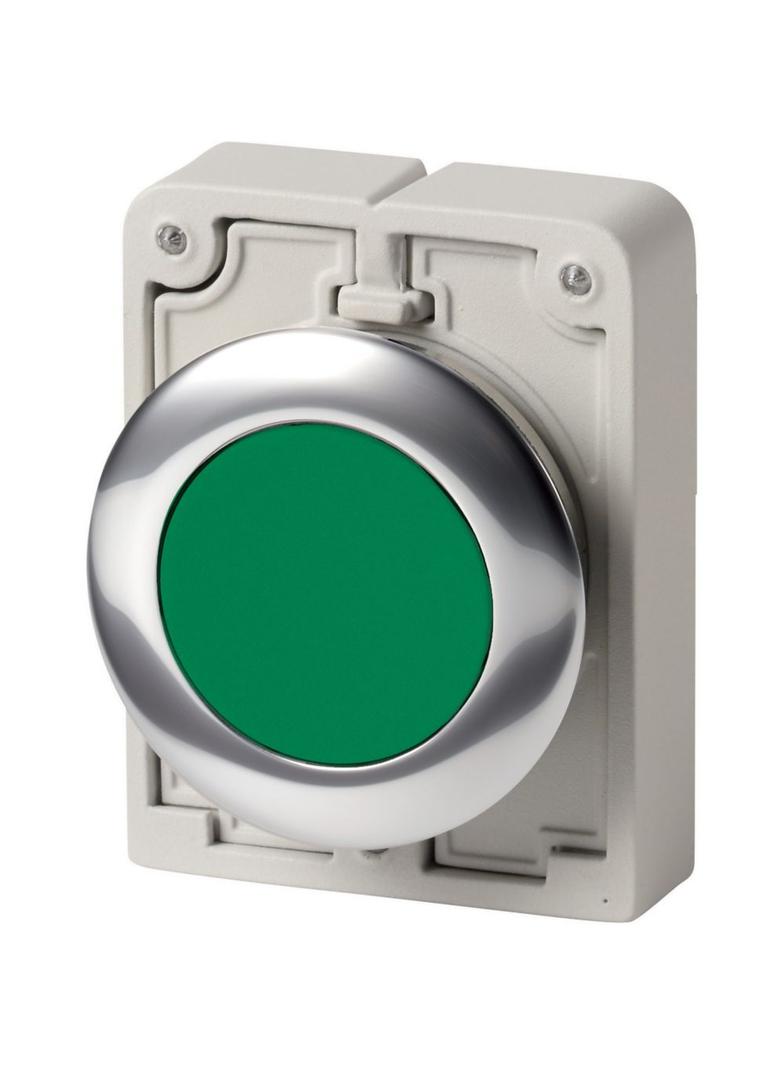 M30C-FDR-G Przycisk 30mm płaski zielony bez samopowrotu 182945 EATON