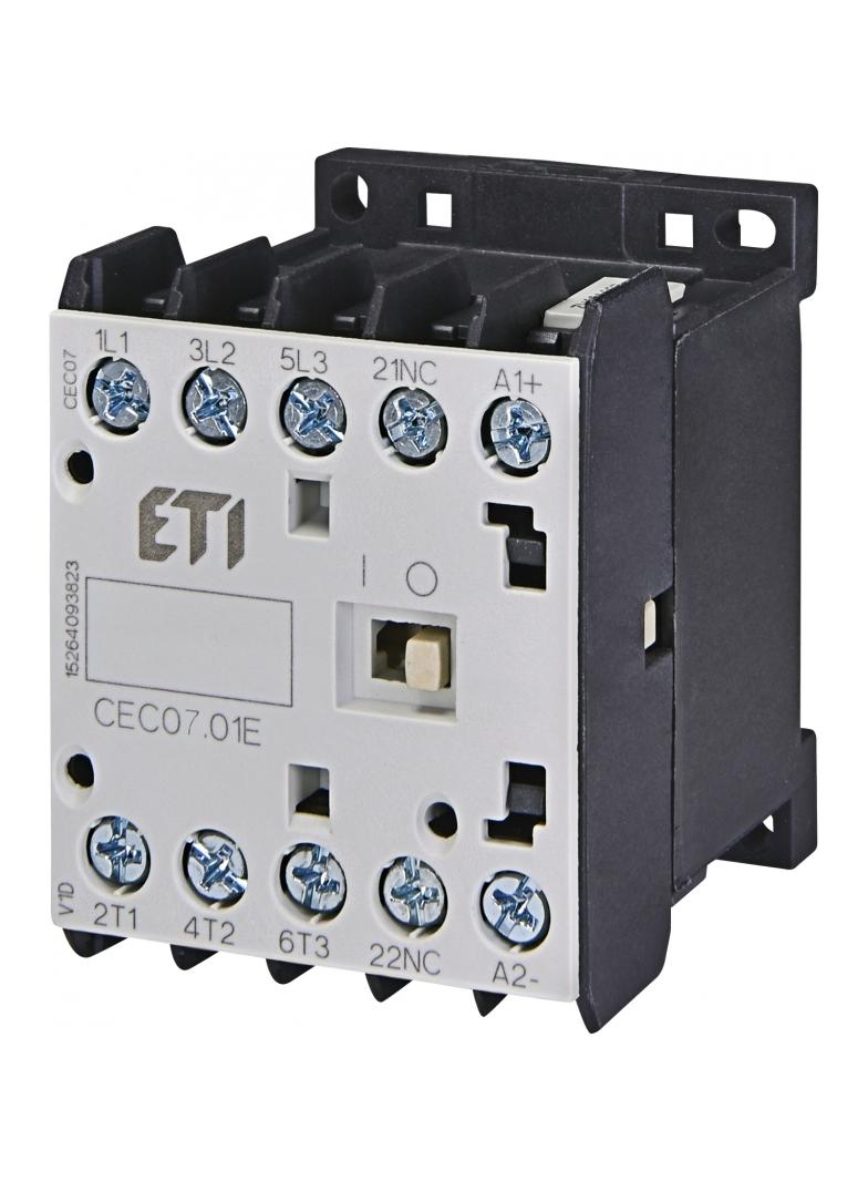 Stycznik silnikowy miniaturowy CEC07.01-400V-50/60HZ 004641061 ETI