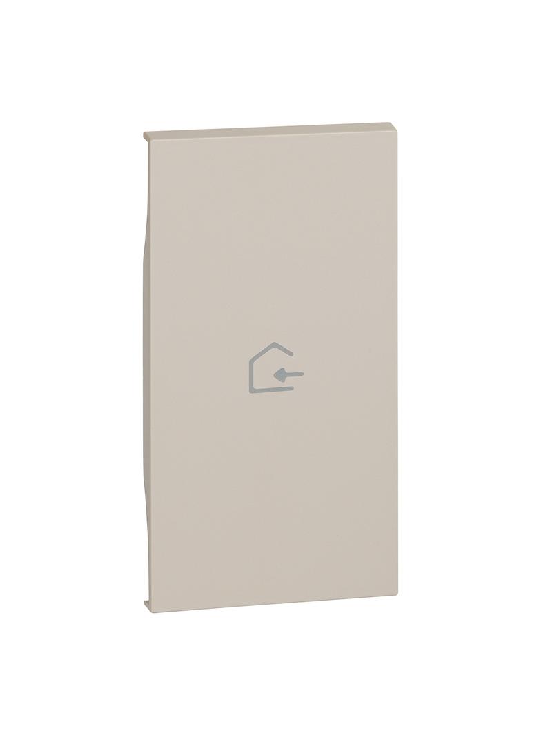 LIVING NOW 'MY HOME' - KLAWISZ Z SYMBOLEM  POWRÓT  - 2 MODUŁY - PIASKOWY BEŻ, Bticino