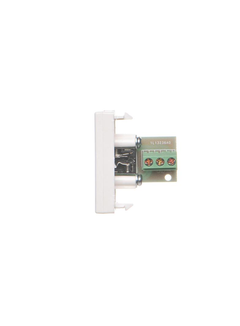 Simon Connect Płytka K45/2 gniazda mini-jack 225x45mm + wkład zaciski śrubowe czysta biel K123B/9 KONTAKT