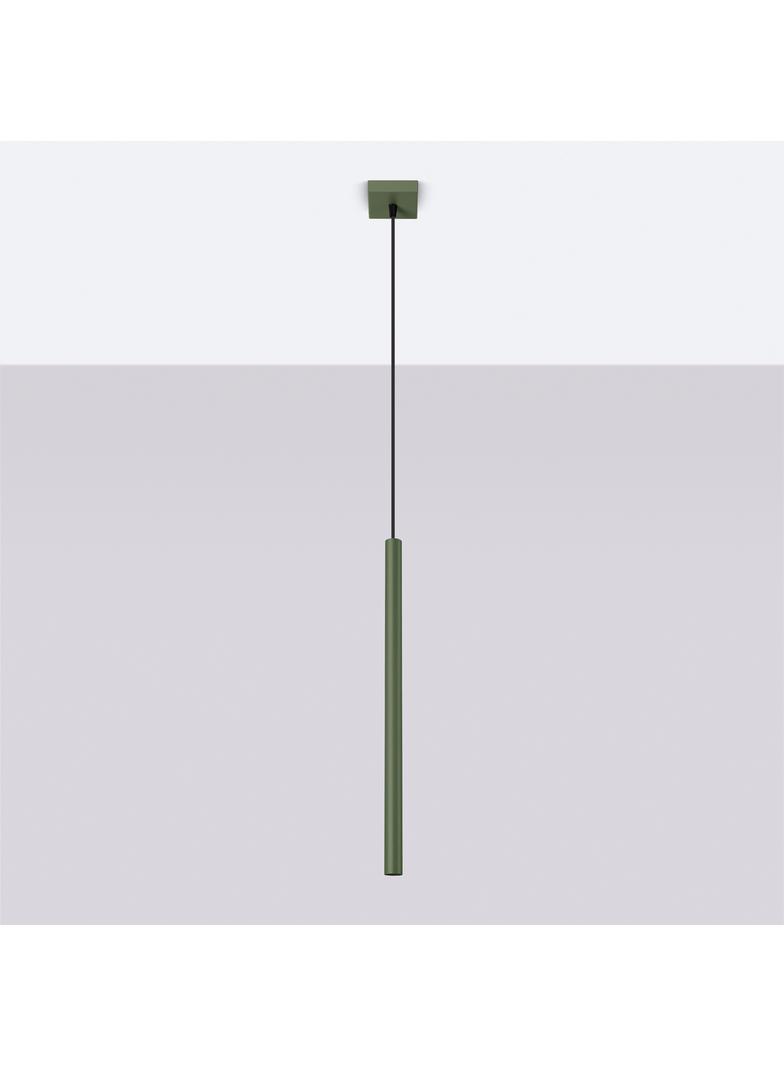 Sollux Lampa wisząca PASTELO 1 zielona oliwka SL.1518