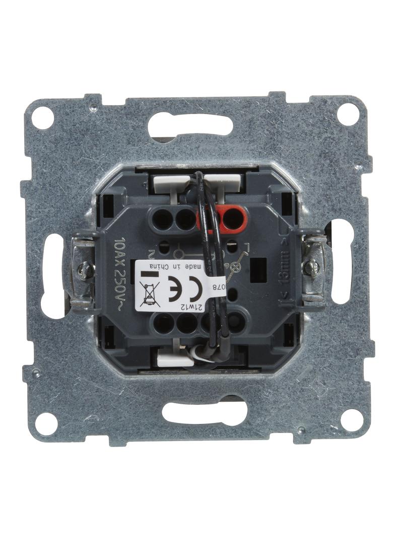 Suno Łącznik Schodowy Z Podświetleniem - 10 Ax - 250V - Zaciski Automatyczne Aluminium 721316 LEGRAND