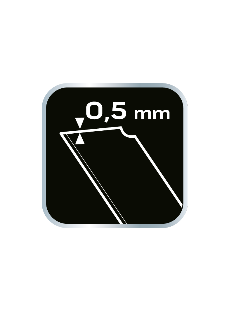 Nóż z ostrzem łamanym 18 mm, blokada śrubowa