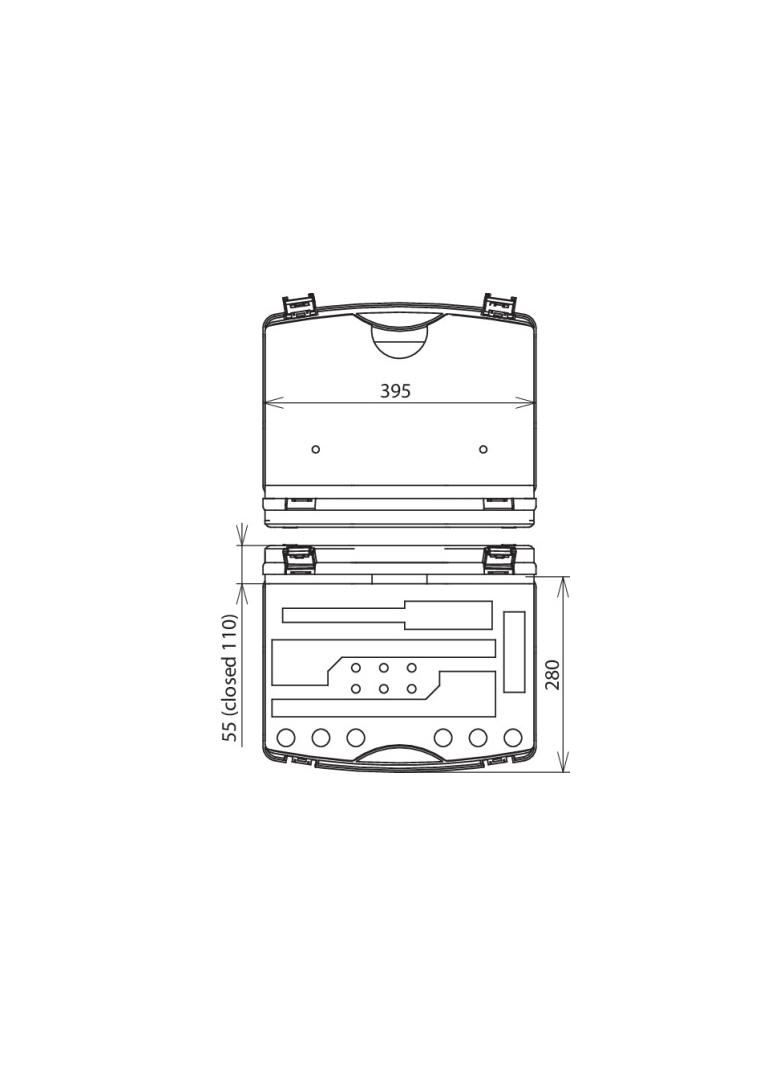Kufer z tworzywa sztucznego, pusty, dla uziemiacza 745 107