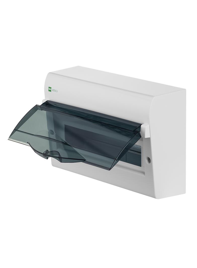 Rozdzielnica GREEN BOX n/t 14-modułem IP40 szyba transparentna dymna