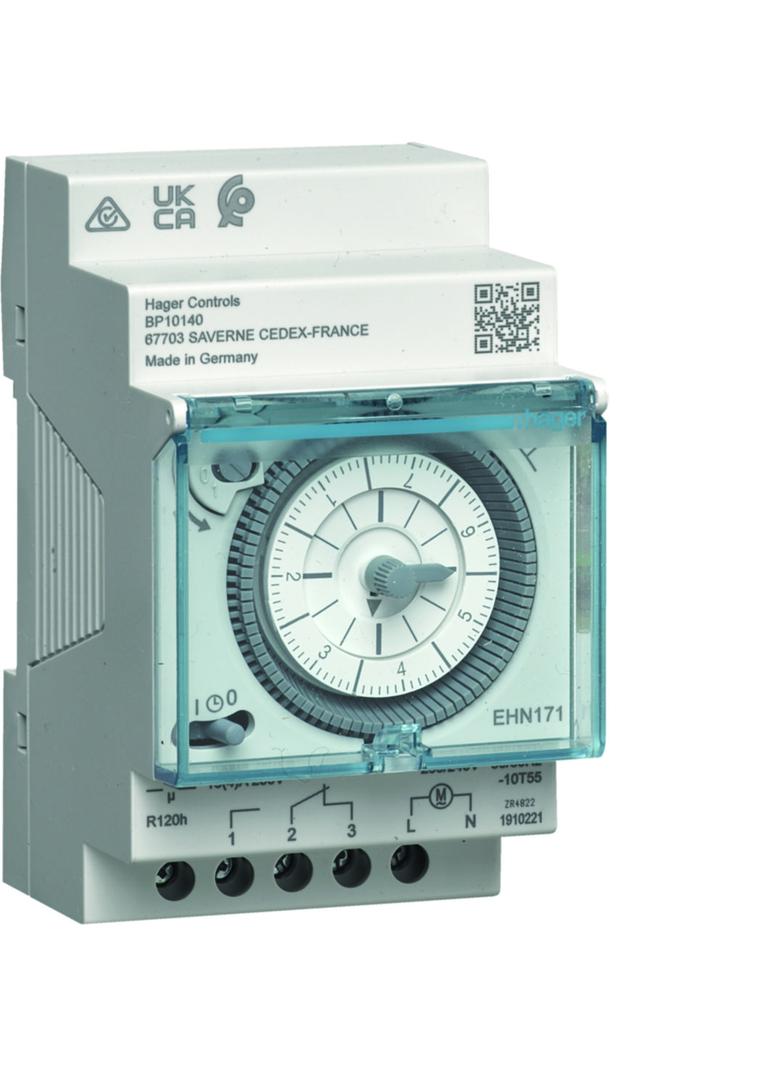 Zegar analogowy tygodniowy z rezerwą chodu 230V 1NO/NC 16A