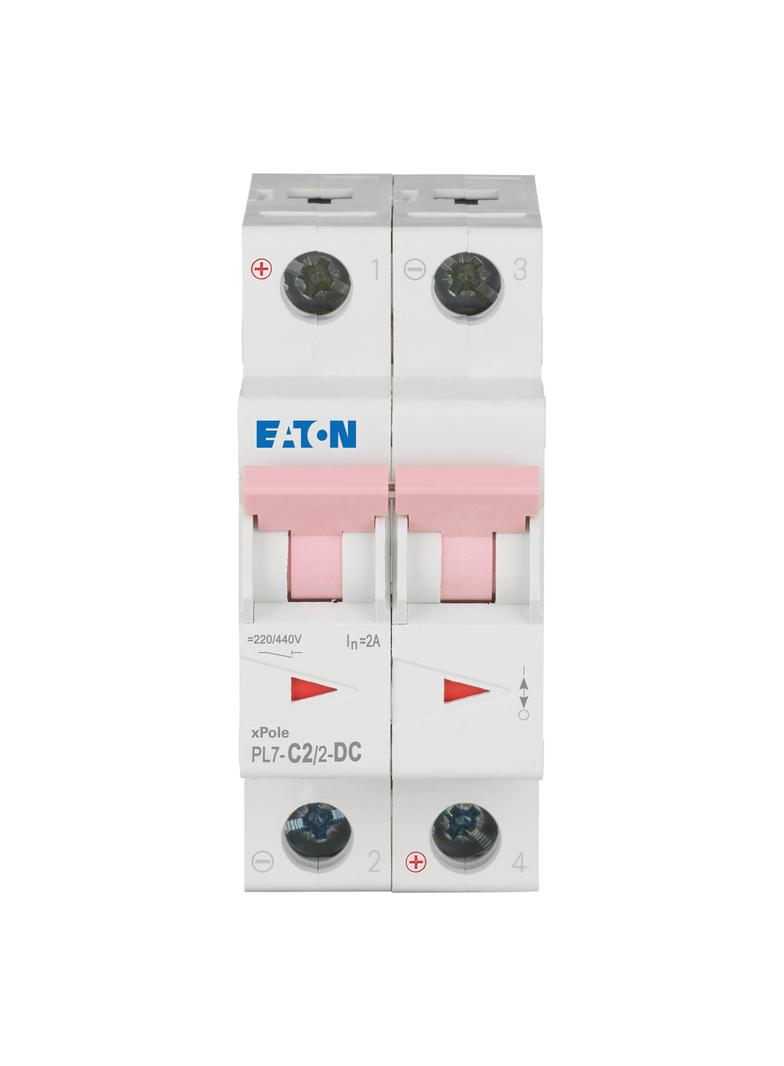 PL7-C2/2-DC Wyłącznik nadprądowy 10kA DC C2A 2P 264896 EATON