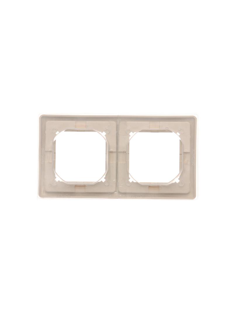 Simon BASIC STANDARD WMYZ-04221x-9013 Ramka 2-krotna do wersji bryzgoszczelnej IP44 z kompletem uszc BMR2B/12 KONTAKT