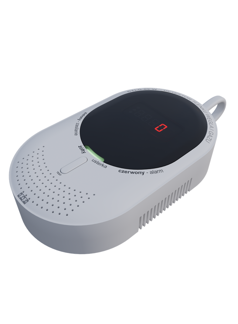 Detektor tlenku węgla i gazu z wifi CTLG-09-W F&F