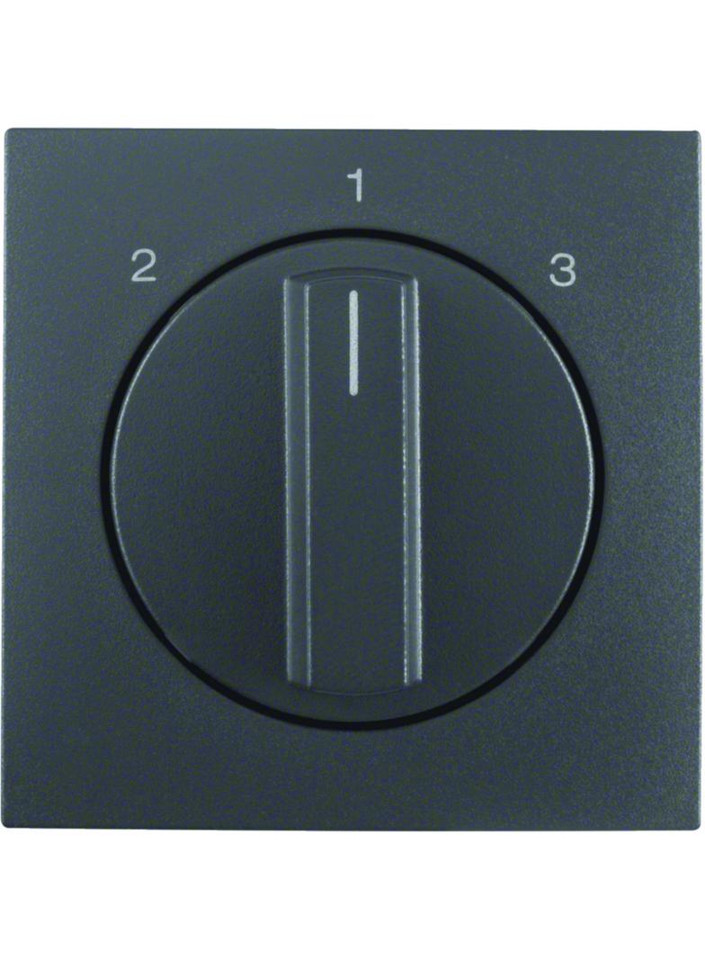 B.x Płytka czołowa z pokrętłem do ł. 3-poz. bez pozycji  0  antracyt