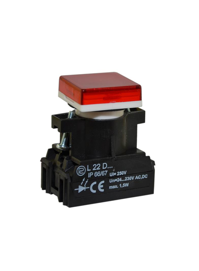 Lampka L22KD/24V-230V czerwona
