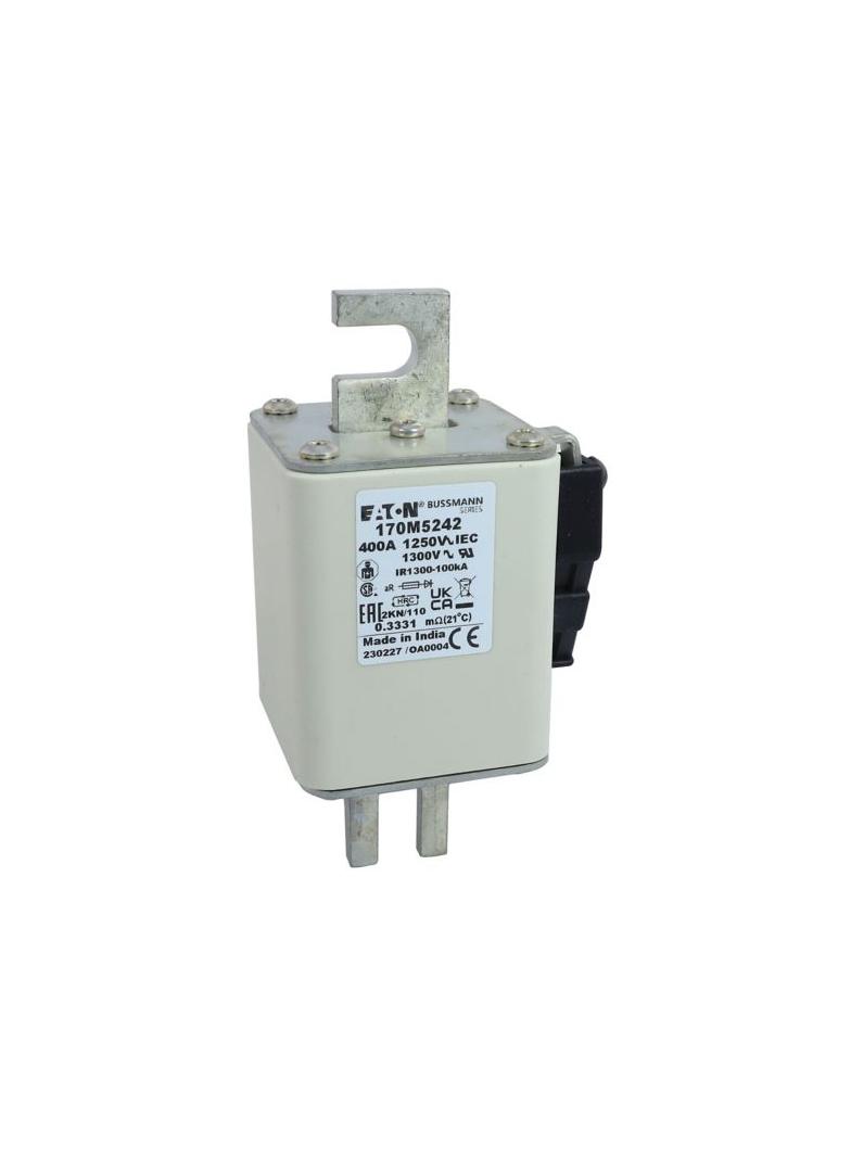 FUSE 400A 1250V 2KN/110 AR CU Wkładka szybka 400A AC 1250V rozmiar 2 61x77x138 mm aR DIN I 170M5242