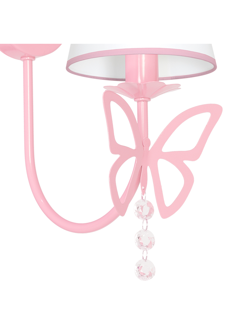 MILAGRO Kinkiet CHARLOTTE PINK 1xE14