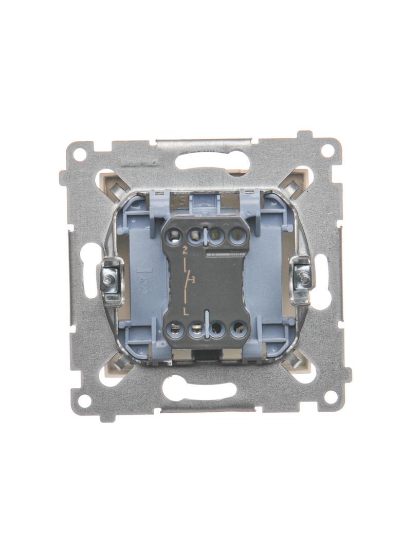 Simon 54 Przycisk pojedynczy zwierny bez piktogramu 16A z. śrub. kremowy